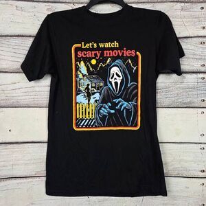 Ghost Face Let’s Watch Scary Movies T-Shirt Men’s M